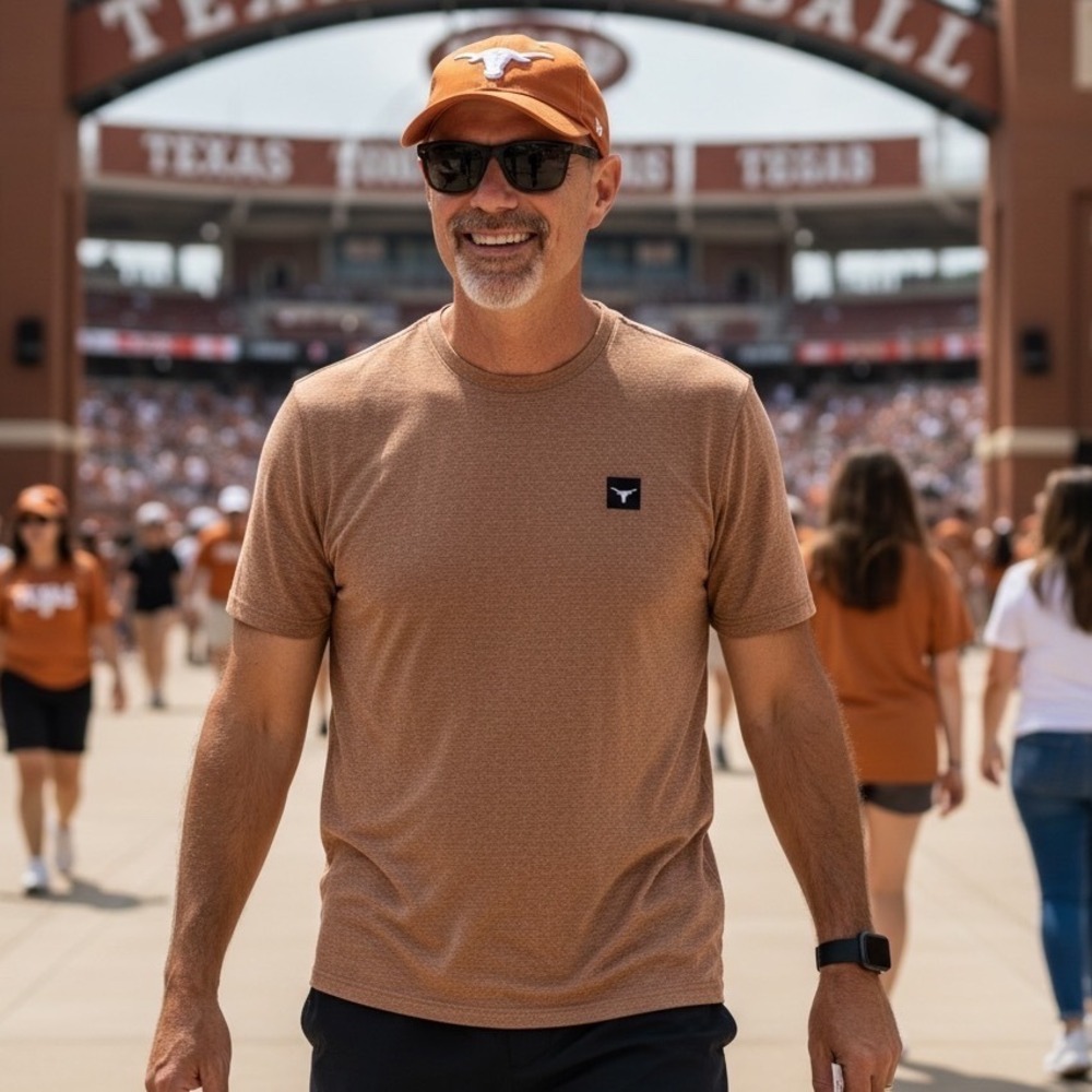 J Palmer Mens University of Texas Longhorns T-Shirt Burnt Orange J434TE001C04 L